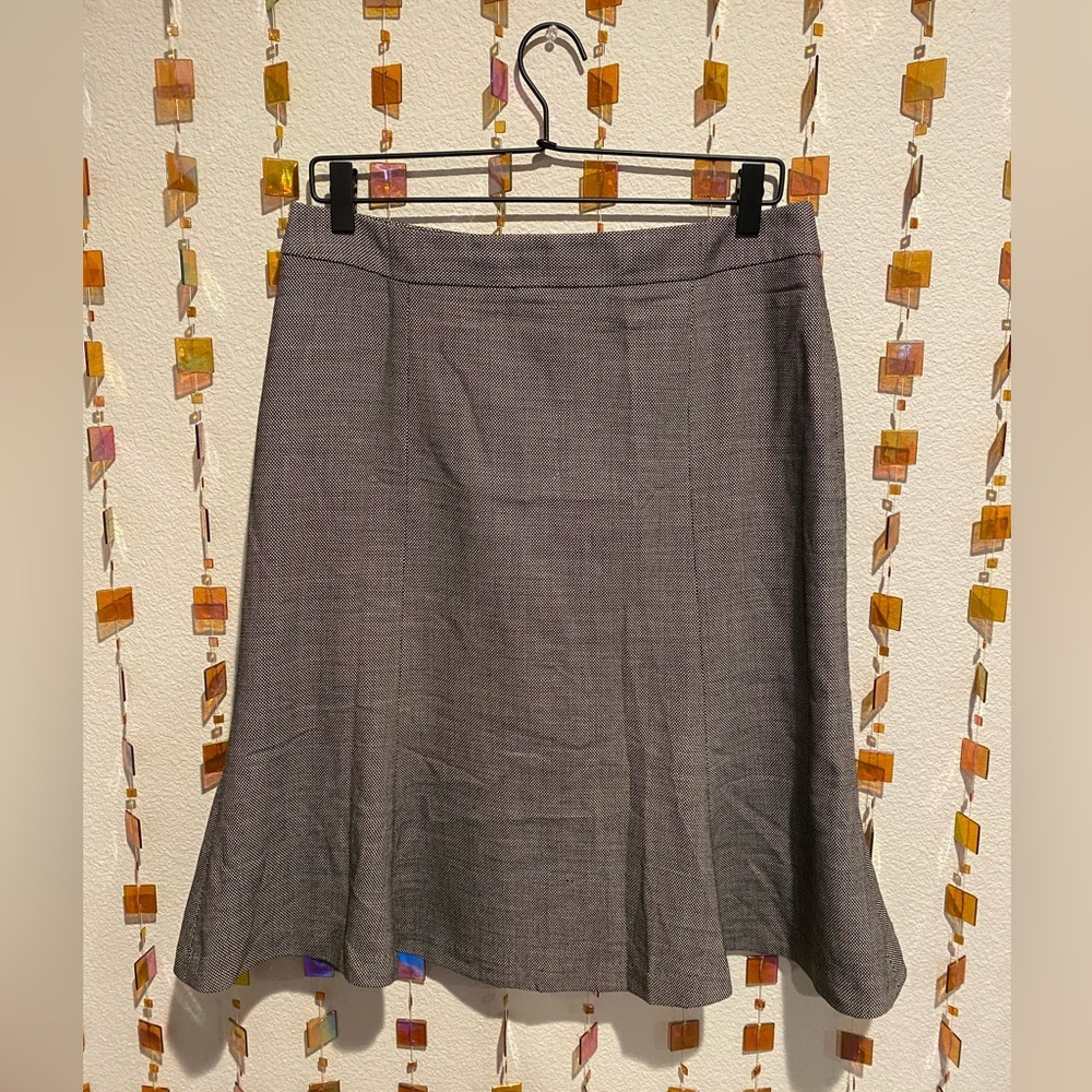 Banana Republic Gray Fit and Flare Skirt